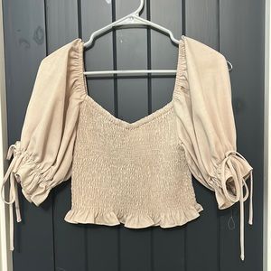 smocked top- small